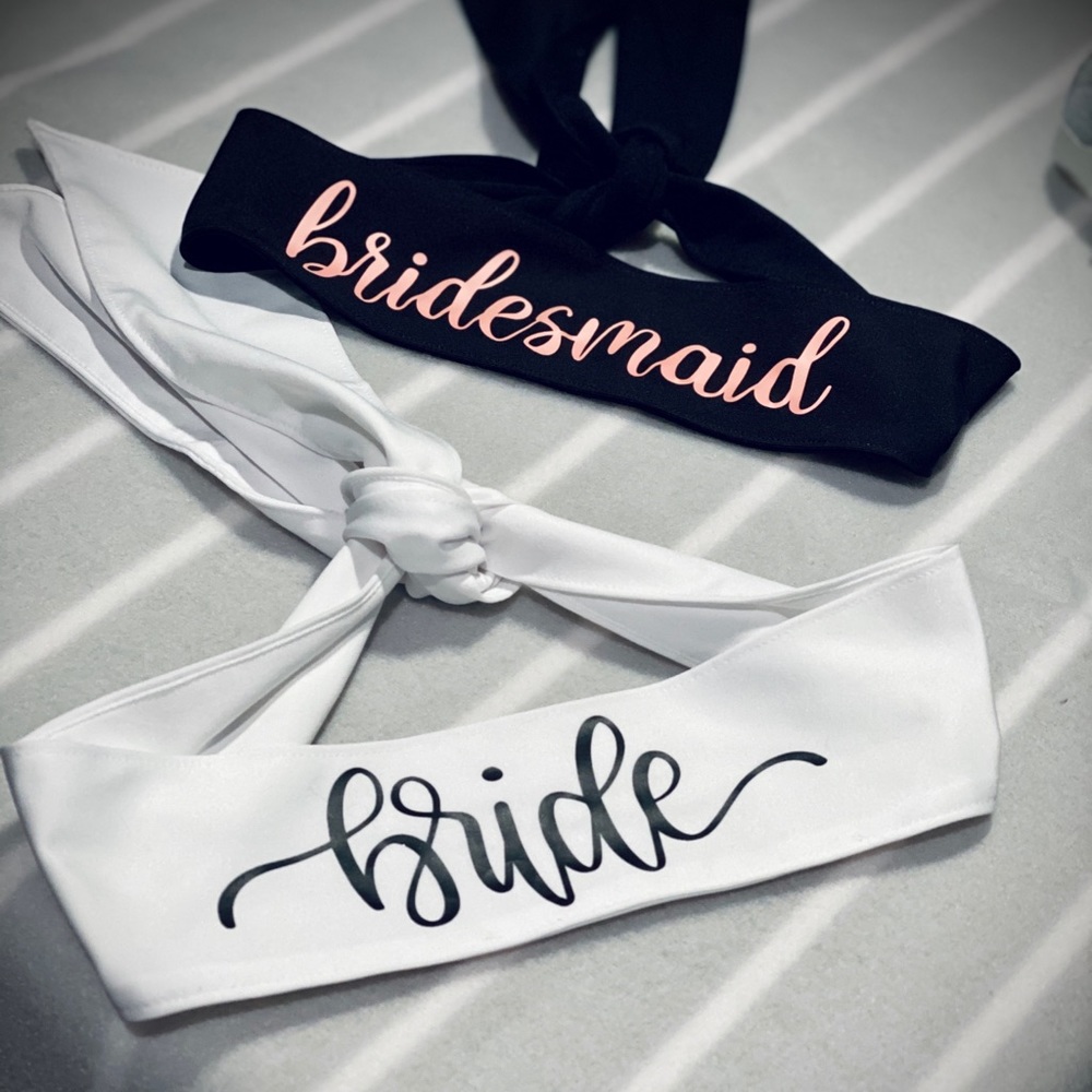 Bride bridesmaid headbands
